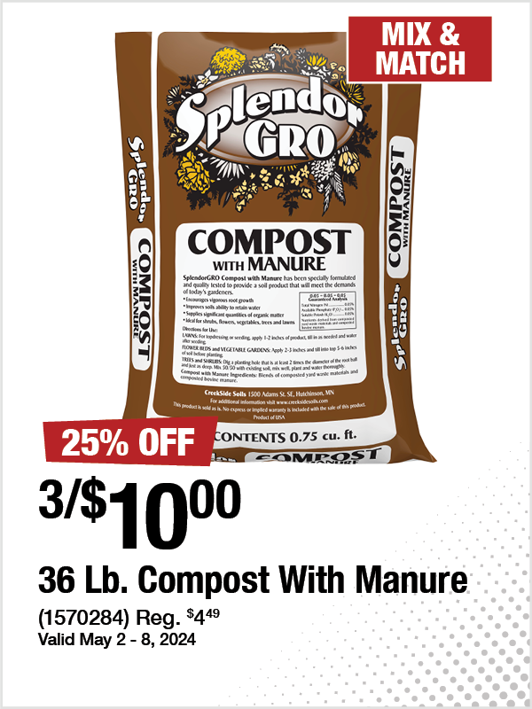36 Lb. Compost With Manure