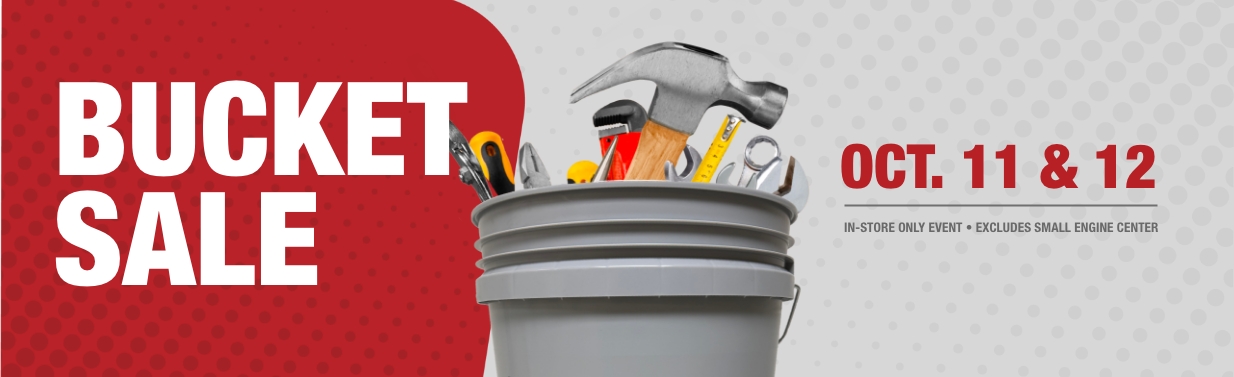 Fratts – Bucket Sale – Web – Header Tools in a bucket. Bucket Sale.